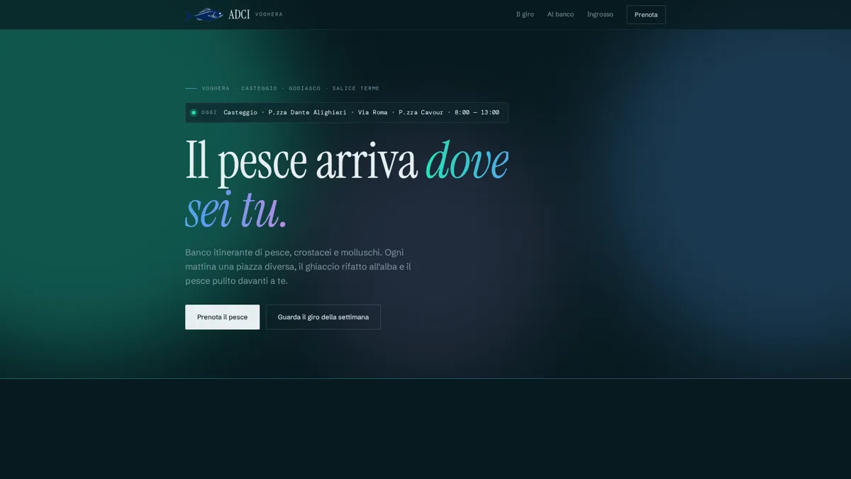 Sito web realizzato per ADCI
